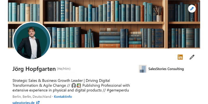 Screenshot meiner LinkedIn-Profilseite